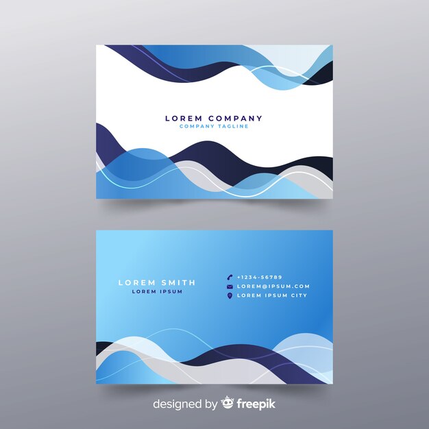 Abstract business card template