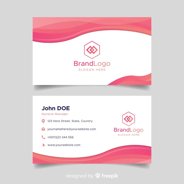 Abstract business card template