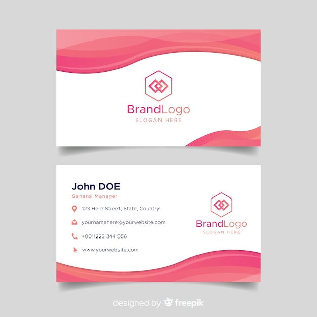 Abstract business card template