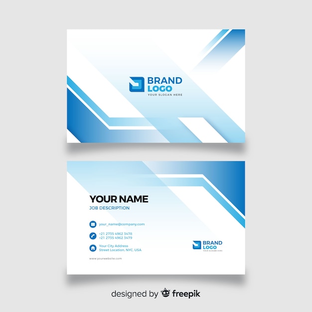 Free vector abstract business card template