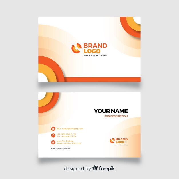 Abstract business card template