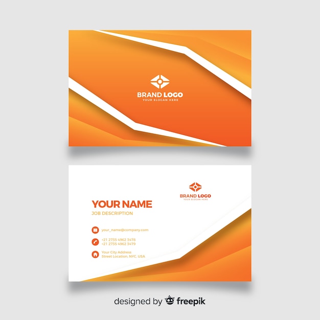 Free vector abstract business card template