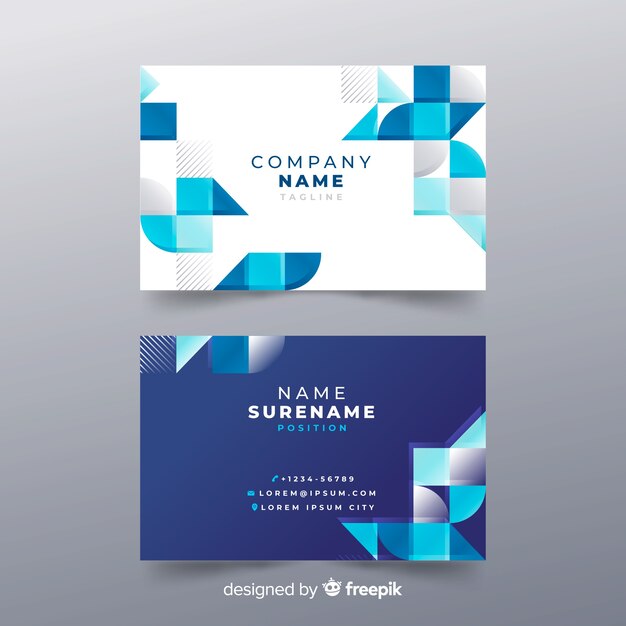 Abstract business card template