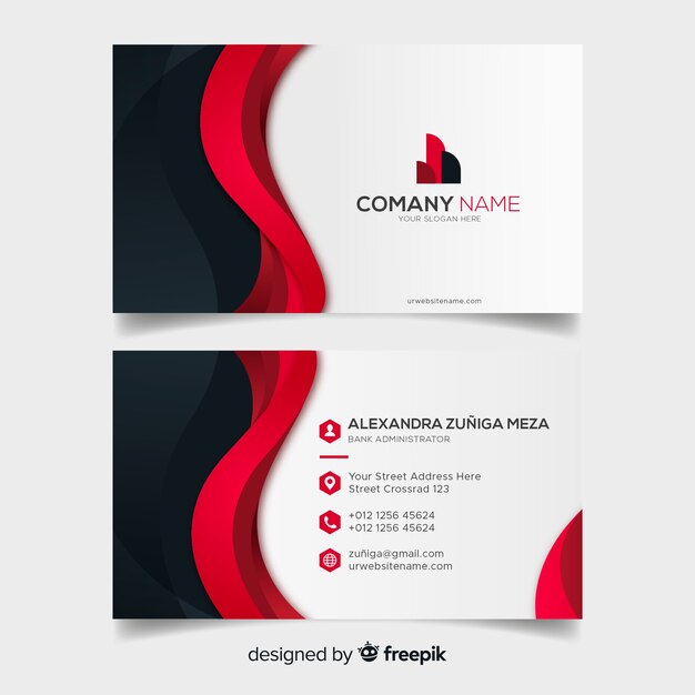 Abstract business card template