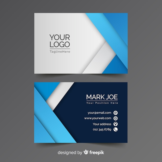 Abstract business card template