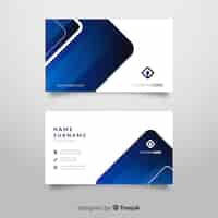 Free vector abstract business card template