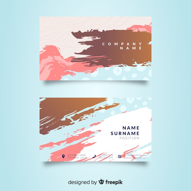 Free vector abstract business card template