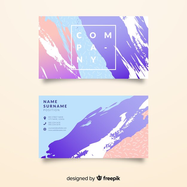 Abstract business card template