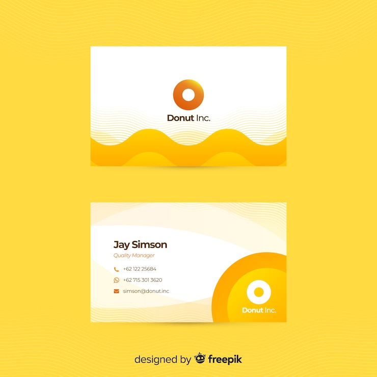 Free Vector abstract business card template