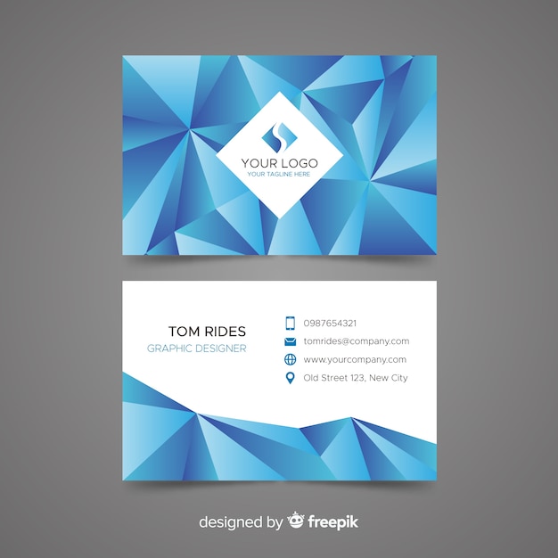 Abstract business card template