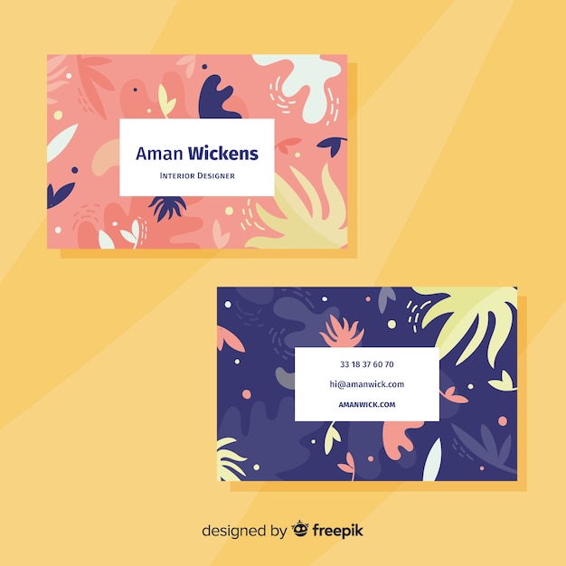 Abstract business card template