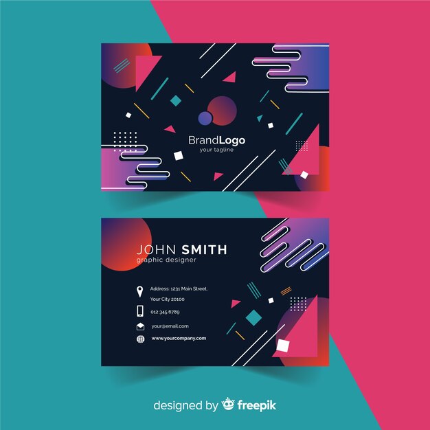 Abstract business card template