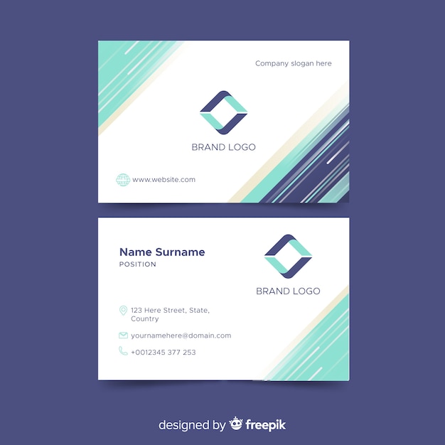 Abstract business card template