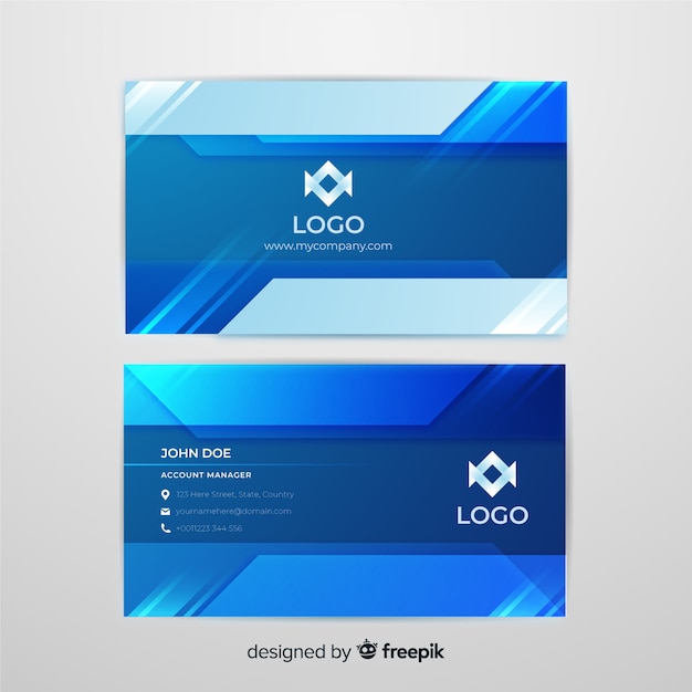 Free vector abstract business card template