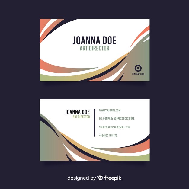 Abstract business card template