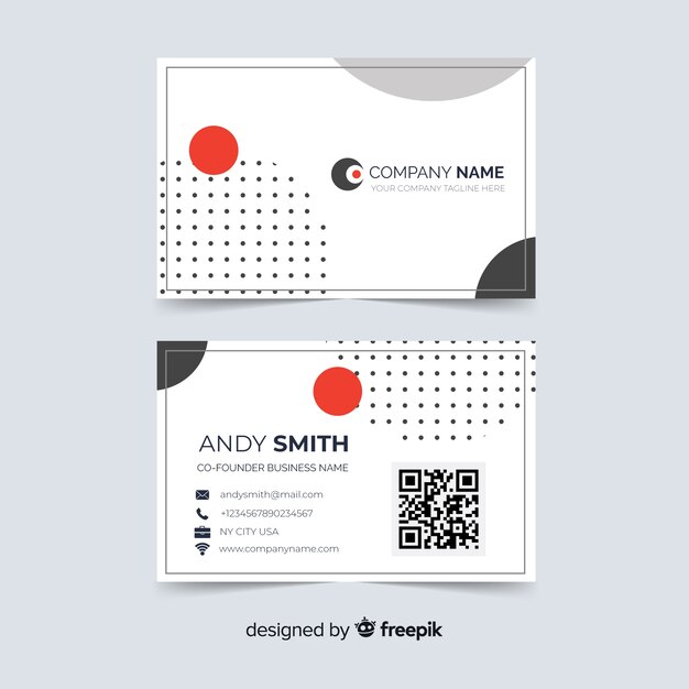 Free vector abstract business card template