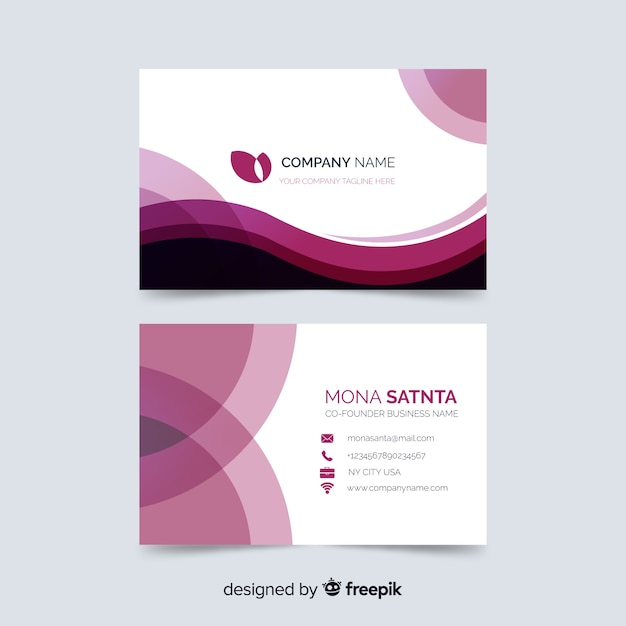 Abstract business card template