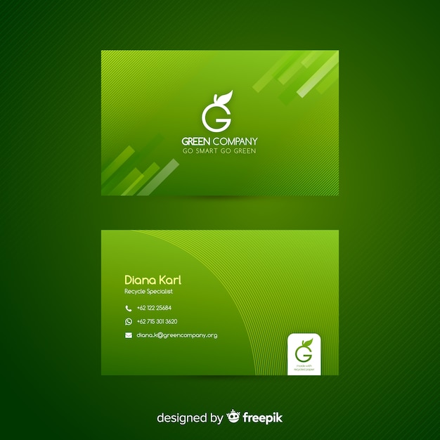 Abstract business card template