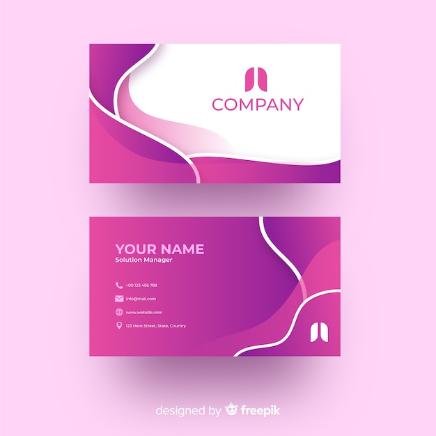 Abstract business card template