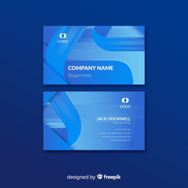 Abstract business card template