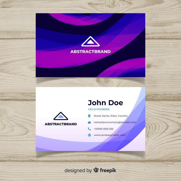 Abstract business card template