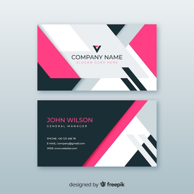 Free vector abstract business card template