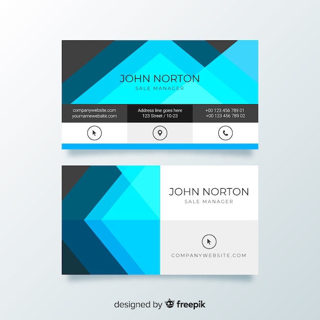 Abstract business card template