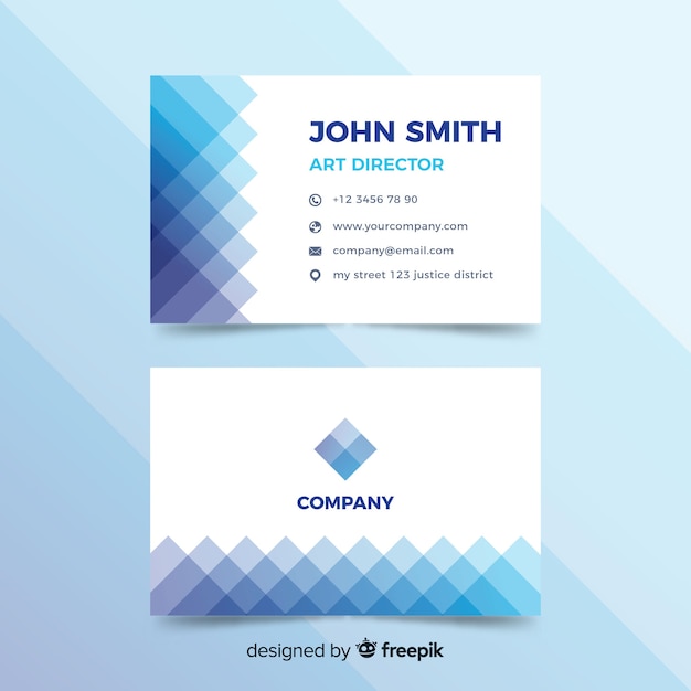 Abstract business card template