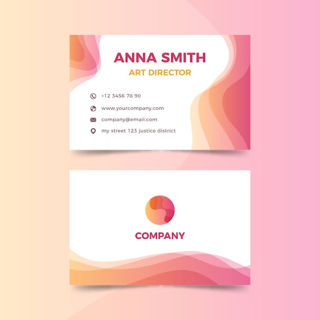 Abstract business card template