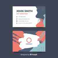 Free vector abstract business card template