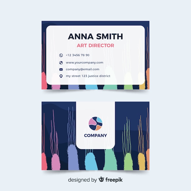 Abstract business card template