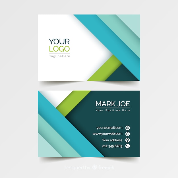 Abstract business card template