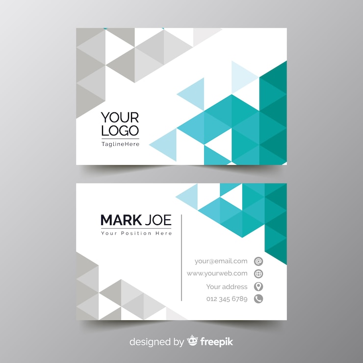 Free Vector abstract business card template