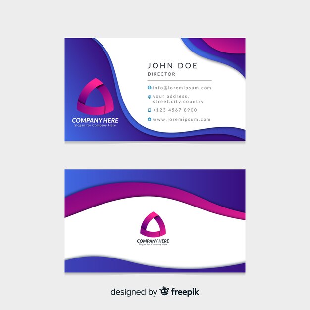 Abstract business card template