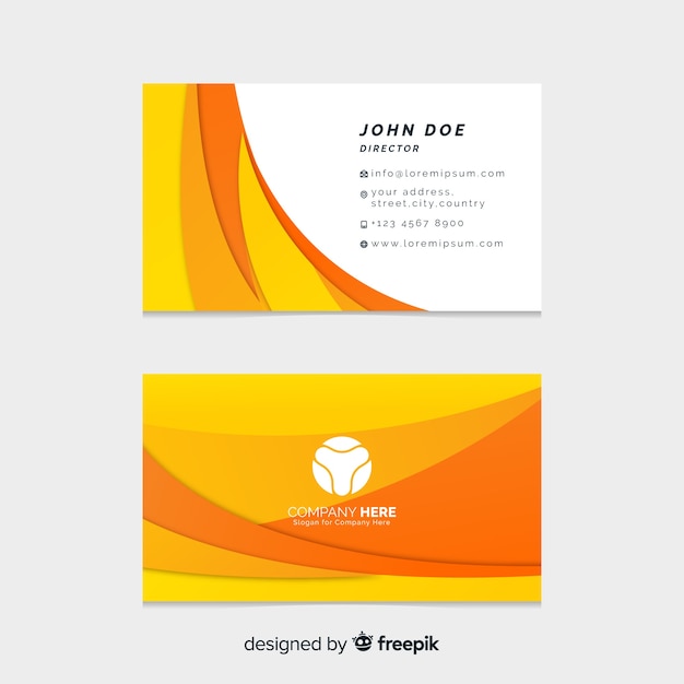 Free vector abstract business card template