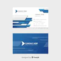 Free vector abstract business card template