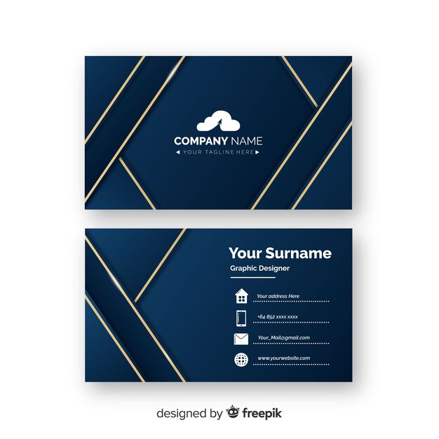 Abstract business card template