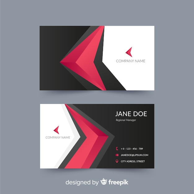 Abstract business card template