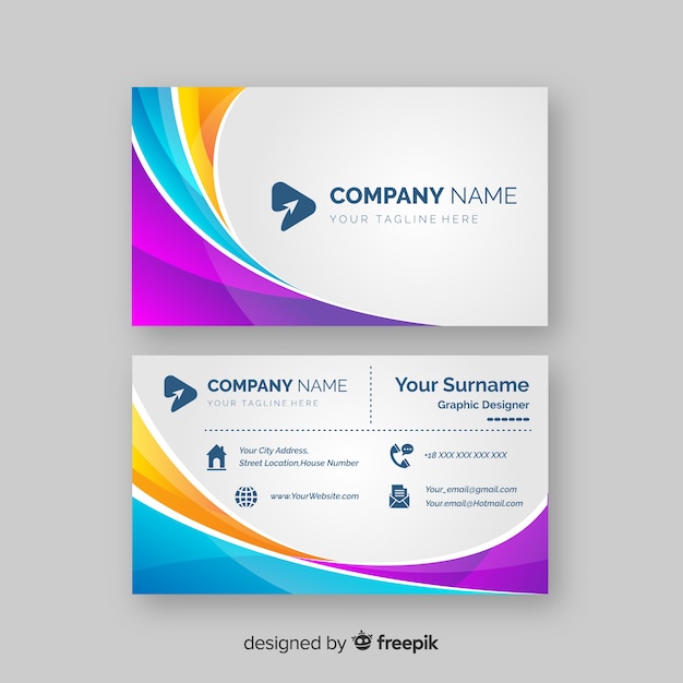 Abstract business card template