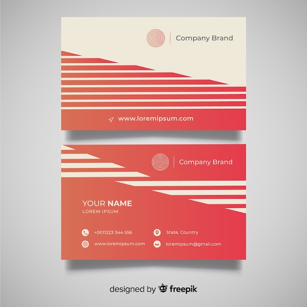 Free vector abstract business card template