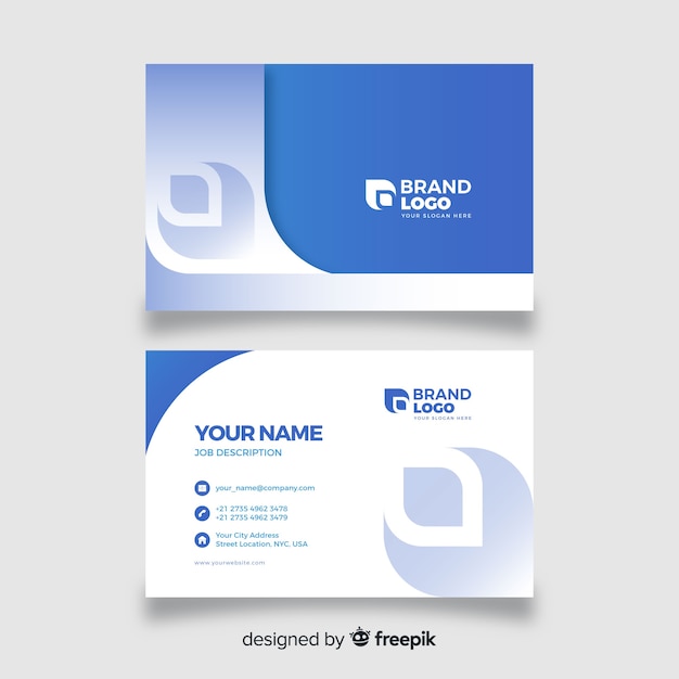 Free vector abstract business card template