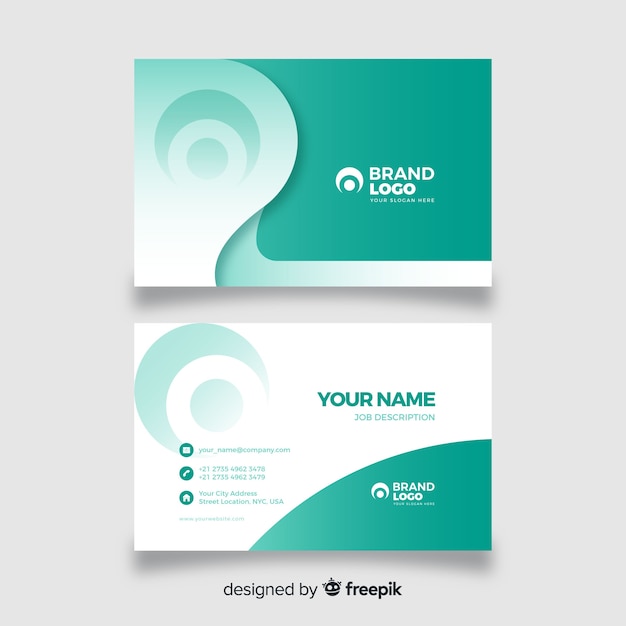 Free vector abstract business card template