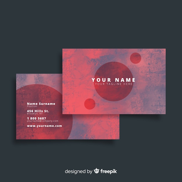 Free vector abstract business card template