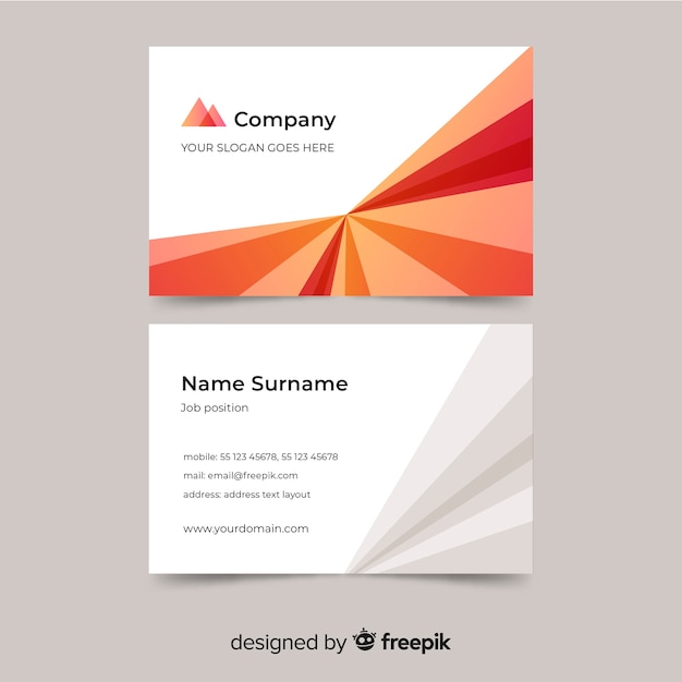 Abstract business card template