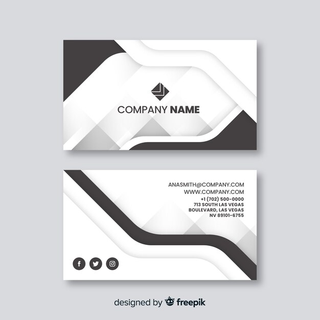 Abstract business card template