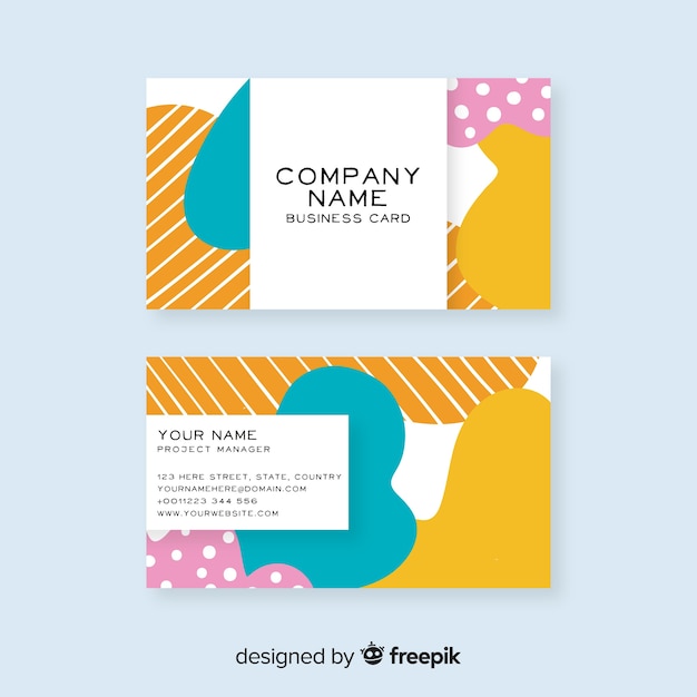 Abstract business card template