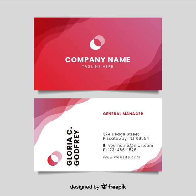 Abstract business card template