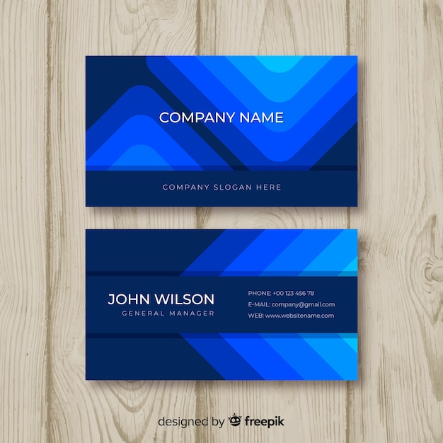 Abstract business card template