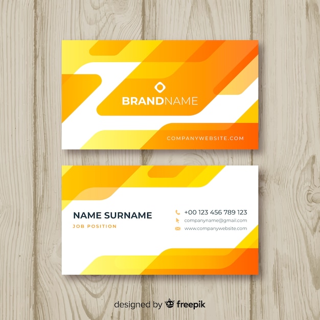 Abstract business card template