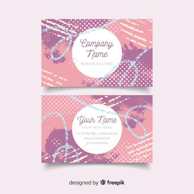 Abstract business card template